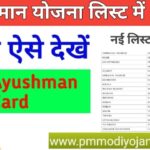 Ayushman Bharat Yojana List